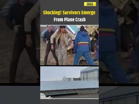 Kazakhstan Plane Crash: Shocking! Survivors Pulled From Crashed Plane #news #viral #kazakhstan