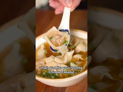 WONTON SOUP Better Than Chinese Takeout!