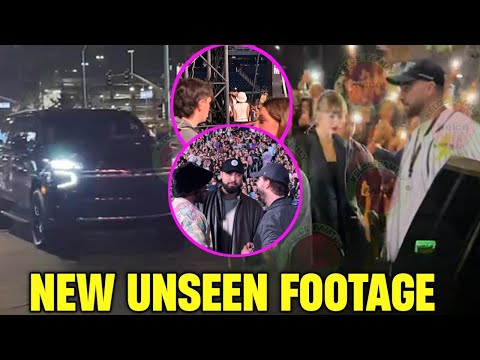 Travis Kelce Arrives in Motorcade to Pickup Taylor Swift after N2 Eras Tour Toronto Canada Concert