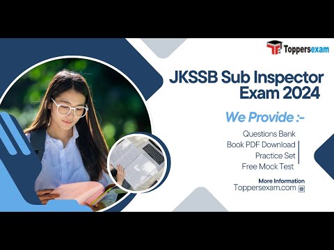 JKSSB SUB INSPECTOR Mock Test 2025, Question Paper, Book PDF Download