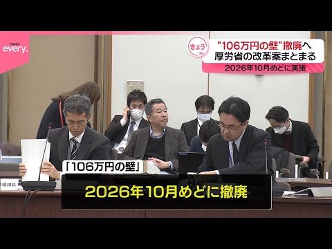 【厚労省】「106万円の壁」の撤廃など  年金制度改革案、おおむねまとまる