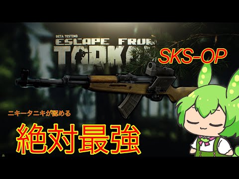 【タルコフ】初心者最強武器を振るうずんだもん実況/OP-SKS