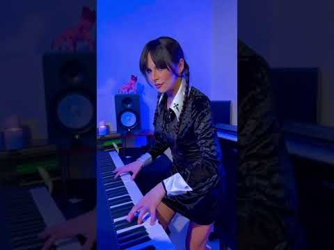 Wednesday Addams Dance on Piano