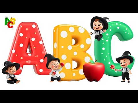 Alphabet song | abc song | phonics song, A for Apple, Toddlers learning video with magician