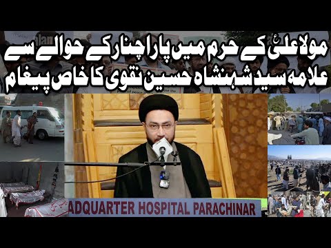 Parachinar Ke Hawale Se Khas Pegam Moula Ali ع Ke Haram Main || Syed Shahenshah Hussain Naqvi