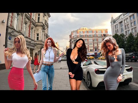 TODAY!🔥NO ONE SHOWED RUSSIA LIKE THAT! Big Walk tour of Moscow. Russian Girls. 4K HDR