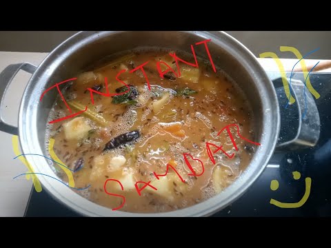 Instant quick SAMBAR, yellow lentils soup,enjoy in less time😊