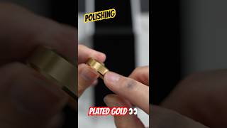 POLISHING GOLD PLATED JEWELRY WITH A GOLD POLISH CLOTH *WHAT HAPPENED* #shorts #goldplated