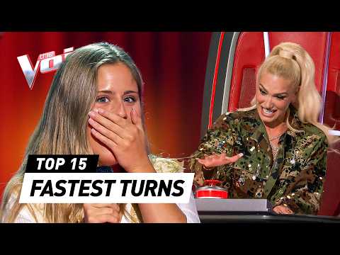 QUICKEST CHAIR TURNS in the Blind Auditions on The Voice