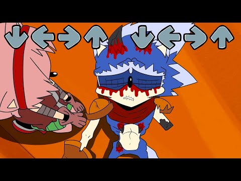 Sonic EXE ALL STAGES (0-4) Friday Night Funkin' be like + Amy Rose & Dr.Eggman - FNF