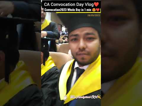 CA 🎓Convocation 2023 Mini Vlog ❤️| CA Shanu Sharma✨️🎓