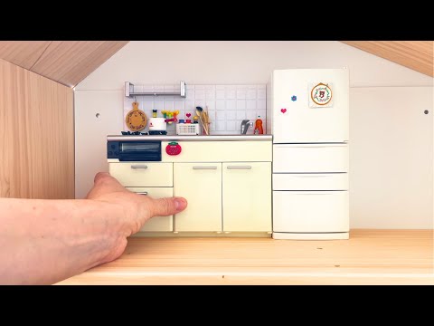 Miniature kitchen set installation ✨ASMR ✨Re-ment collection✨