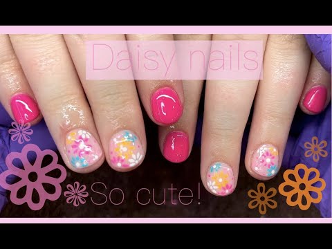 DAISY NAIL ART|DIP POWDER PART II