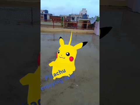 #pikachu #rain #rainfall #youtubeshorts #shorts#funny #love#pikachufunny #trending