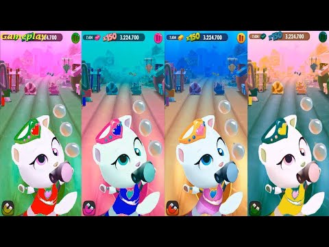 Colors Reaction Talking Tom Gold Run UNDERSEA WORLD Princess Angela VS Boss Fight Gameplay HD