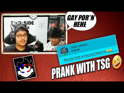 FUNY PRANK WITH TWOSIDE GAMERS 🤣|| APNE KAVI GAY P*RN DEKHA HE ? SUPERCHAT 🤣|| MUST WATCH