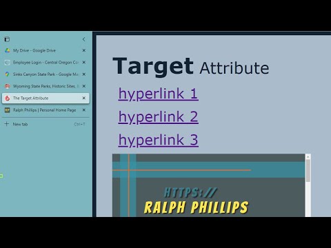 Target Hyperlink Results into Specific Tabs or Frames with the #Target Attribute