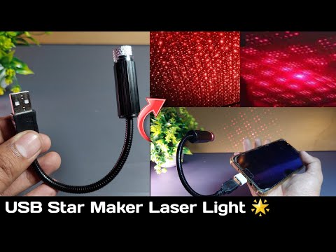 Star Night Bedroom Laser light 🔥 |  USB Car Ceiling LED Starry Star Light | Car Roof Star Lights