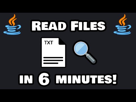 How to READ FILES with Java in 8 minutes! 📖