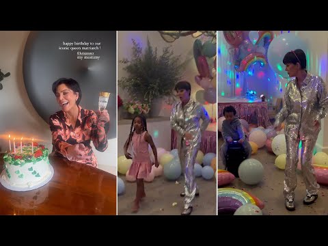 Kris Jenner Celebrates Her 69th Birthday with Her Kids & Grand Kids