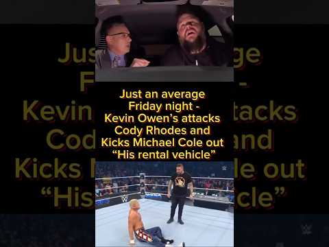 Friday nights with Kevin Owens #kevinowens #codyrhodes #michaelcole #wwe #short