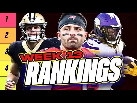 MUST USE RANKINGS for Week 13 Fantasy Football - Fantasy Football Rankings