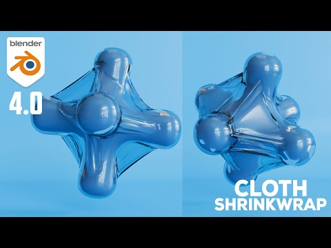 Blender 4.0 Plastic Wrapping Simulation With Cloth (Blender Tutorial)