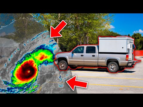 Evacuating a Hurricane in a Homemade Truck Camper #vanlife