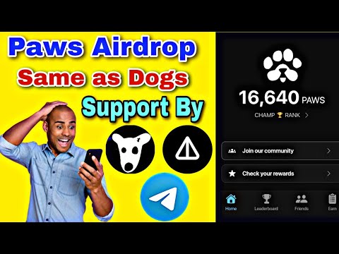 Paws Telegram Airdrop | Paws Airdrop Supported by Dogs, Not, Telegram | Paws Mining