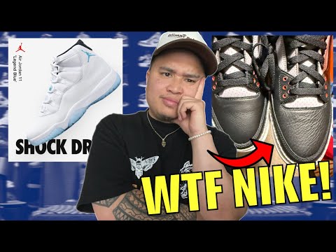 QUALITY ISSUES WITH BLACK CEMENT JORDAN 3s! & SNKRS SHOCK DROPS CONTINUE