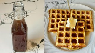 Homemade Maple Syrup - Pancake Syrup Recipe - Butter Maple - Ellen’s Fall Baking Series 🍁🧈