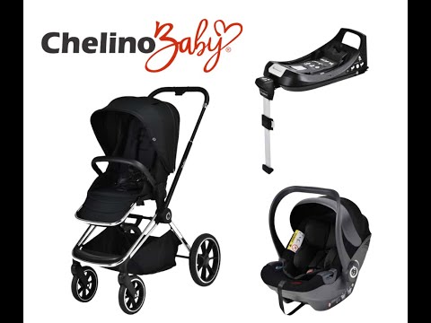 Chelino Platinum Maverick Travel System - Stylish, Sleek & SUPER compact!