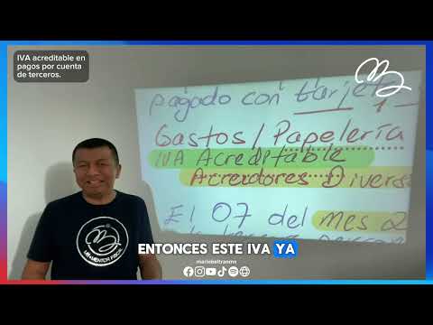 IVA Acreditable en pagos por cuenta de terceros