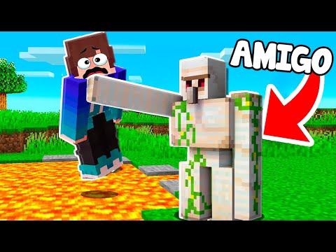 MI AMIGO se CONVIERTE en MOBS para TROLLEAR MIENTRAS me PASO EL MINECRAFT PERO HARDCORE