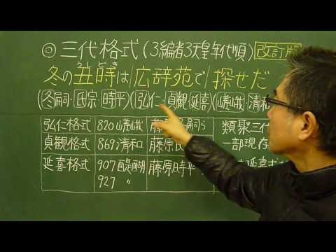 語呂合わせ日本史〈ゴロテマ〉13(古代12/三大格式)改