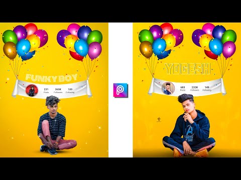 Instagram Creative Banner Photo Editing | Picsart Photo Editing 2022 || New Photo Editing in Telugu