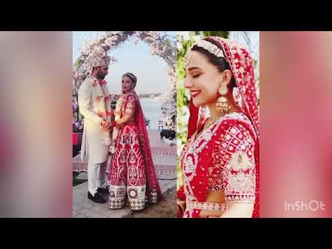 Ushna shah and Hamza Amin look ever so Regal at Their Baraat😍❤️‍🔥