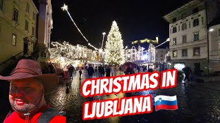 LJUBLJANA CHRISTMAS LIGHTS 2024 🎄 SLOVENIA 🇸🇮 NEW YEARS LJUBLJANA ✨️