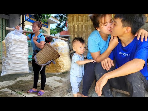 Process of making popcorn and rice to sell at the market | Linh's Life