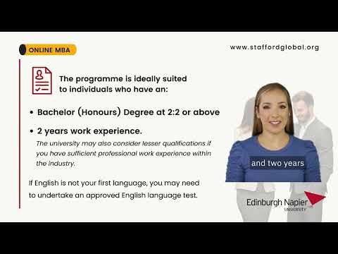 Online MBA – Edinburgh Napier University (AACSB Accredited)