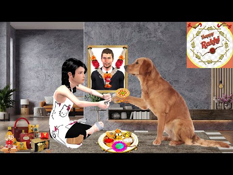 Dog Missing His Owner Raksha Bandan Hindi Kahani Hindi Moral Stories Funny Comedy Video Hindi Story