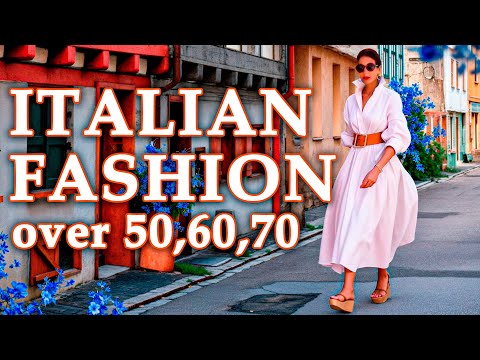 ITALIAN STREET FASHION 2024:The latest fashion trends over 50 #styleover50 #styleover60 #venice2024