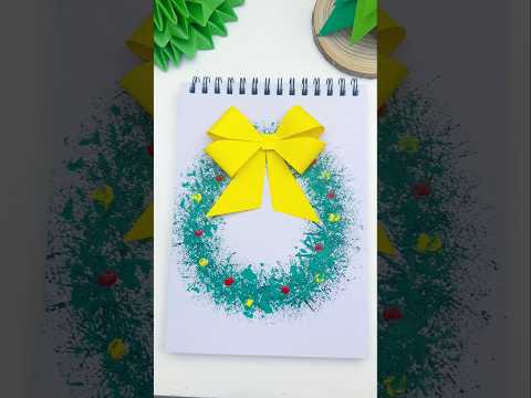 Easy Christmas Art Idea #shorts #art #christmas #drawing