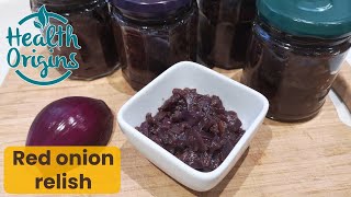 Tasty red onion relish recipe