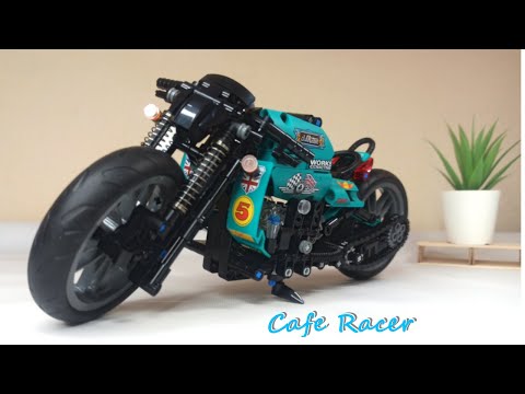 Café Racer Lego Compatible Motorcycle.