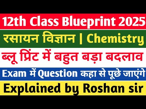 Class 12th Chemistry Blueprint 2025 | 12th Class Chemistry Blueprint 2025 #blueprint  #rbse_board