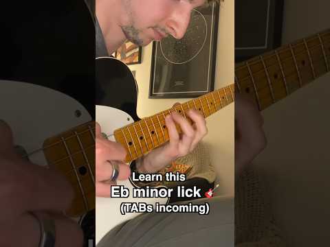 Save + learn this Eb minor lick! 🎸🎼🔥 #guitarlesson #guitarlicks #guitartabs #jazzguitar #guitar