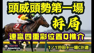 頭威頭勢第一場拆局逐隻抨連贏四重彩位置Q推介.1/1沙田十一場C跑道.