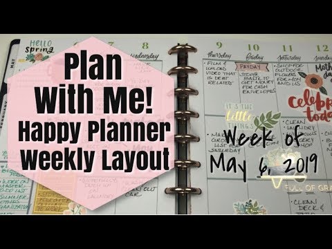 Plan With Me - Happy Planner Classic Weekly Layout | Week of May 6, 2019 🌷🌺🌸 After the Pen