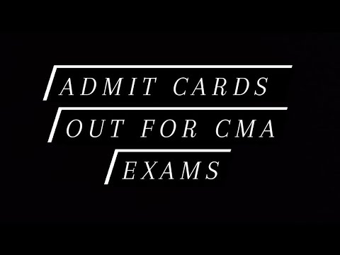 Admit Cards Out 🎉 For CMA-Inter and Final Examination #cmaexams #cmaadmitcards